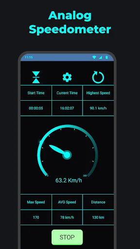 GPS speed tracker with map navigator showing live location and 12 km/h current speed tracking